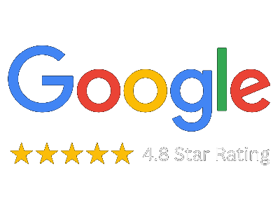 Google 4.8 Star Rating Logo.