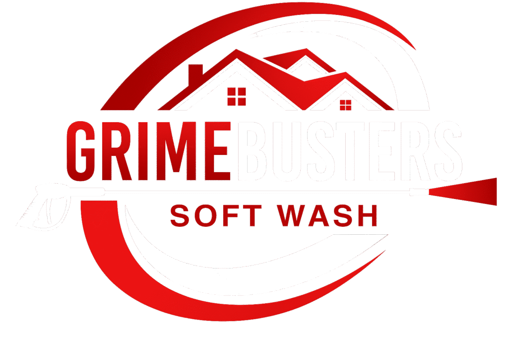 GrimeBusters Soft Wash and Holiday Lighting Christmas Lighting Installation Logo.